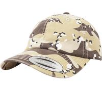 Brandit Low Profile Camo Washed Cap, Mimetica/Giallo
