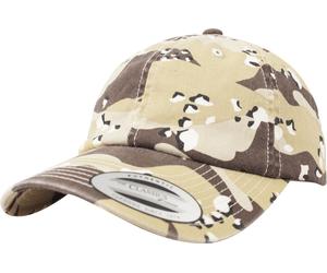 Brandit Low Profile Camo Washed Cap, Mimetica/Giallo