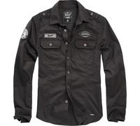 Brandit Luis Vintage, camicia 4XL male Nero
