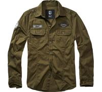 Brandit Luis Vintage, camicia 4XL male Oliva
