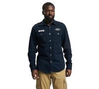 Brandit Luis Vintage Shirt Long Sleeve, Uomo, Navy, 3XL