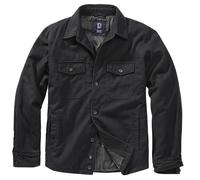 Brandit Lumber Jacket Mens Imbottito Flanella Cappotto Check Shirt Casual Nero