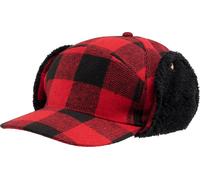 Brandit Lumberjack Berretto invernale, rosso/nero, Taglia unica
