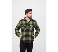 Brandit Lumberjacket Camicia Lumberjack Quadri Flanella Nera Grigia