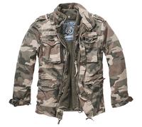 Brandit M-65 Gigante Giacca Tactical Uomo Caldo Campo Parka Luce Woodland Camo