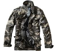 Brandit M-65 Standard Giacca Pattuglia Militare Uomo Cappotto Tattico Dark Camo