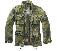 Brandit M65 Giant Giacca Vintage Uomo Outdoor Teddyfutter Con Cappuccio Army