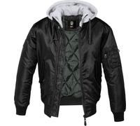 Brandit MA1, felpa con zip M male Nero/Grigio
