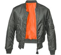 Brandit Ma1 Giacca Bomber Uomo Volo Classico Nylon Tactical Flyer Antracite