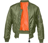 Brandit Ma1 Giacca Protezione Bomber Uomo Volo Polizia Nylon Flyer Oliva