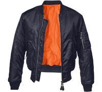 Brandit Ma1 Jacket Sicurezza Bomber Uomo Volo Nylon Caldo Pilota Flyer Dark Navy