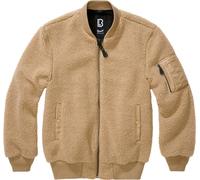Brandit MA1 Sherpa Giacca in pile Teddy, beige, Taglia XL