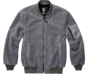 Brandit MA1 Sherpa Giacca in pile Teddy, nero-grigio, taglia XL