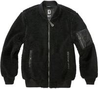 Brandit MA1 Sherpa Giacca in pile Teddy, nero, Taglia 4XL