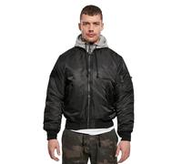 BRANDIT MA1 GIACCA PILOTA + CAPPUCCIO SWEAT HOODED BOMBER JACKET AVIATORE JAC...
