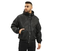 Brandit MA1 Sweathood Uomo Giacca Bomber nero 100% nylon