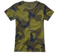 Brandit Maglietta da donna Swedish Camo L Camouflage