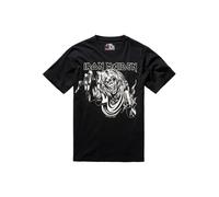 Brandit Maglietta 'Iron Maiden' nero / bianco Uomo Brandit S nero / bianco