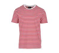 Brandit Stripe, t-shit L male Rosso/Bianco