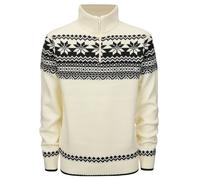 Brandit Troyer Norweger Pullover, bianco/nero, Taglia 5XL