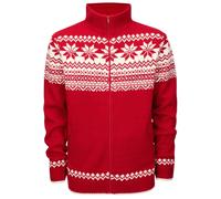 Brandit Norwegian, cardigan M male Rosso/Bianco