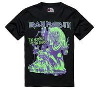 Brandit Maglietta 'Iron Maiden' lime / lilla chiaro / nero, Taglia S