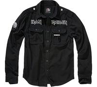 Brandit Maiden Vintage Shirt EDDI LS, Uomo, Black, M