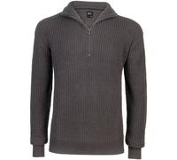 Brandit Marine Pullover Troyer Warm Maglione Uomo Maglia Rinforzata Antracite