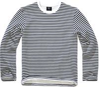 Brandit Marine, felpa L male Blu Scuro/Bianco