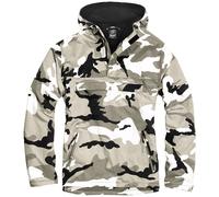 Brandit Militare Giacca a Vento Tattico Cappuccio Anorak Uomo Giacca Urban Camo
