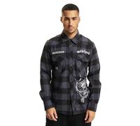 Camicia Brandit Motörhead Checkshirt Nero/GrigioL Nero,Grigio