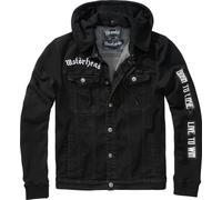 Brandit Motörhead Cradock, giacca di jeans 3XL male Nero/Bianco/Rosso