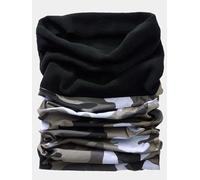 Brandit Fleece Copricapo multifunzionale, nero-grigio-bianco per maschi