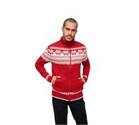 Brandit Norwegian, cardigan L male Rosso/Bianco