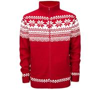 Brandit Norwegian, cardigan 4XL male Rosso/Bianco