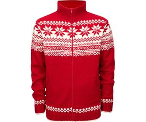 Brandit Norwegian, cardigan XXL male Rosso/Bianco