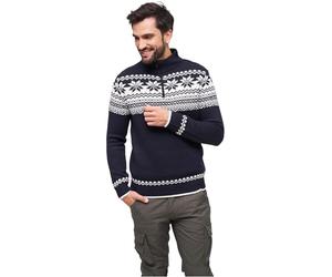 Brandit Norwegian-Style Sweater Uomo Maglione Nero Regular