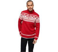 Brandit Maglione Troyer Norweger Uomo Bianco-Rosso 5XL