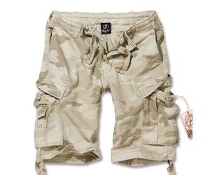 Brandit - Pantaloncini cargo da uomo, basic, in stile vintage, Tempesta di sabbia, XL
