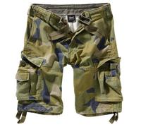 Brandit Vintage Classic Pantaloncini, Verde Militare/Mimetizzazione, Taglia XL