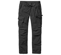 Brandit - Pantaloni cargo da uomo Texas Slim Vintage Nero XXXXXXXL