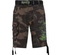 Brandit Pantaloni cargo 'Iron Maiden The Number of The Beast' marrone scuro / cachi / verde chiaro Uomo - Abbigliamento - Pantaloni - Pantaloni corti e bermuda - Pantaloncini cargo Brandit 42