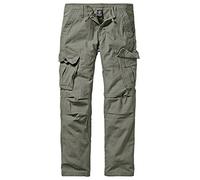 Brandit Pantaloni cargo Texas Slim Vintage Uomo Pantaloni, oliva, XXXXXXXL