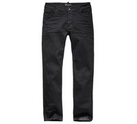 Brandit Pantaloni Mason Pantaloni in denim non lavati in nero W31-L34 Nero
