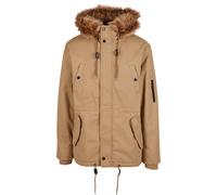 Brandit Parka di mezza stagione 'Fish Tail' cioccolato / marrone chiaro / nero Uomo Brandit XL