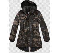 Brandit Parka Marsh Lake, giacca tessile donna, darkcamo, XS