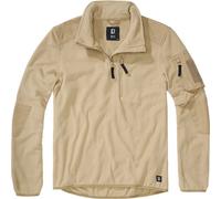 Brandit Fleece Ripstop Maglione con mezza zip, beige, taglia M per maschi