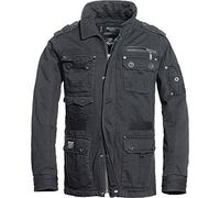 Brandit Platinum Vintage Uomo Giacca invernale nero XXL 100% cotone