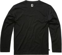 Brandit Premium Maglietta a maniche lunghe, nero, taglia M per maschi