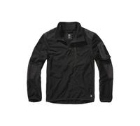 Brandit Fleece Ripstop Maglione con mezza zip, nero, taglia 7XL per maschi